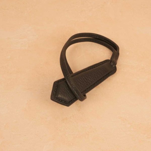 Breloque en cuir avec âme, Pour attacher a son sac avec vos initiales