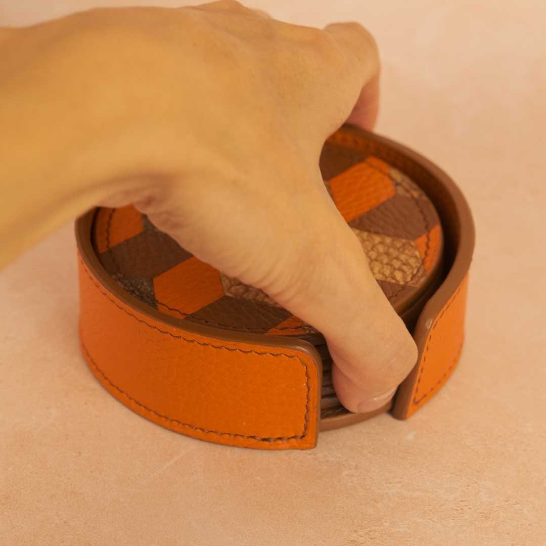 Dessous de verre en marqueterie de peau de poisson – Image 6